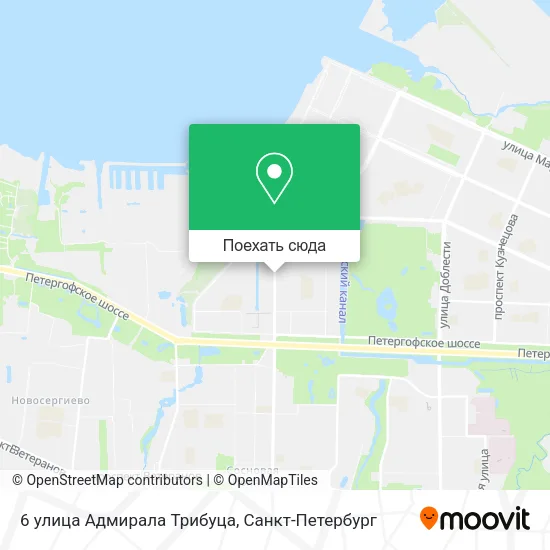 Карта 6 улица Адмирала Трибуца