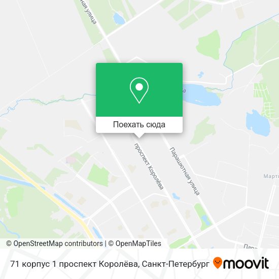Карта 71 корпус 1 проспект Королёва