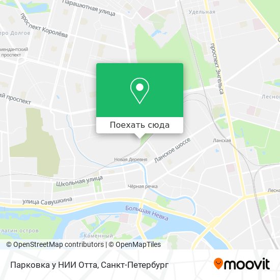 Карта Парковка у НИИ Отта