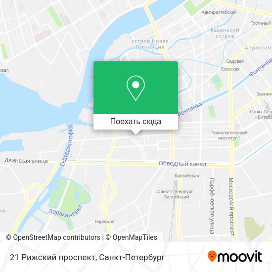Карта 21 Рижский проспект