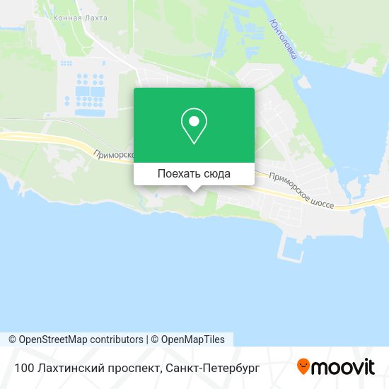 Карта 100 Лахтинский проспект