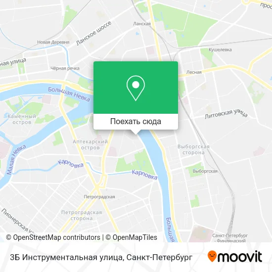 Карта 3Б Инструментальная улица