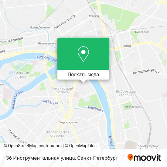 Карта 3б Инструментальная улица