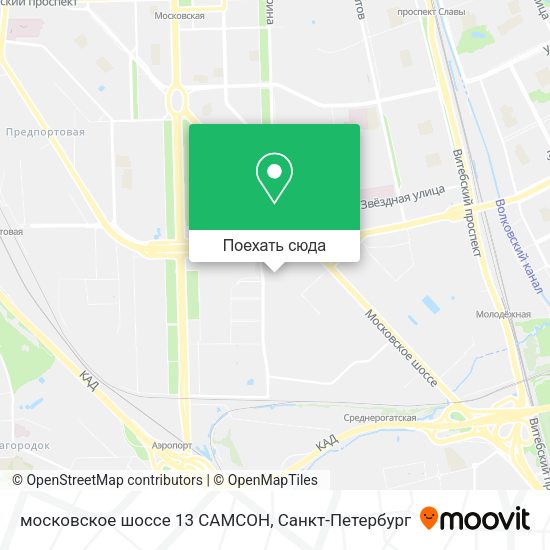 Карта московское шоссе 13 САМСОН