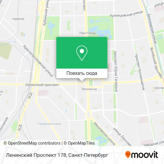 Карта Ленинский Проспект 178
