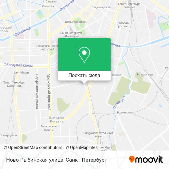 Карта Ново-Рыбинская улица