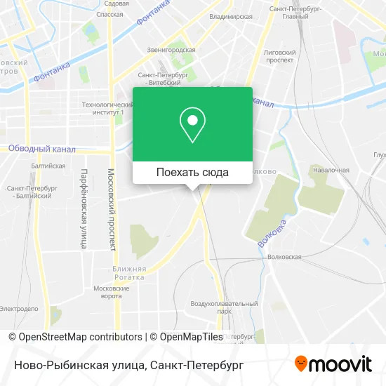 Карта Ново-Рыбинская улица