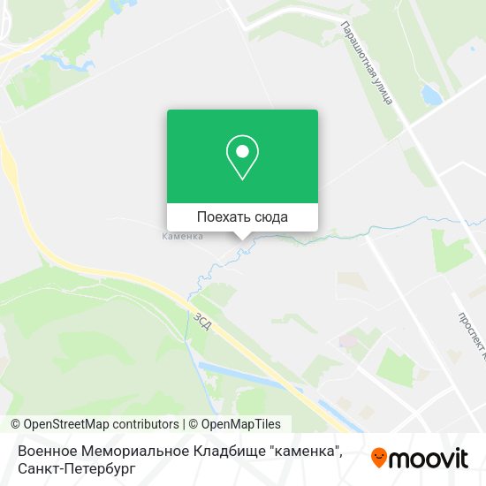 Карта Военное Мемориальное Кладбище "каменка"