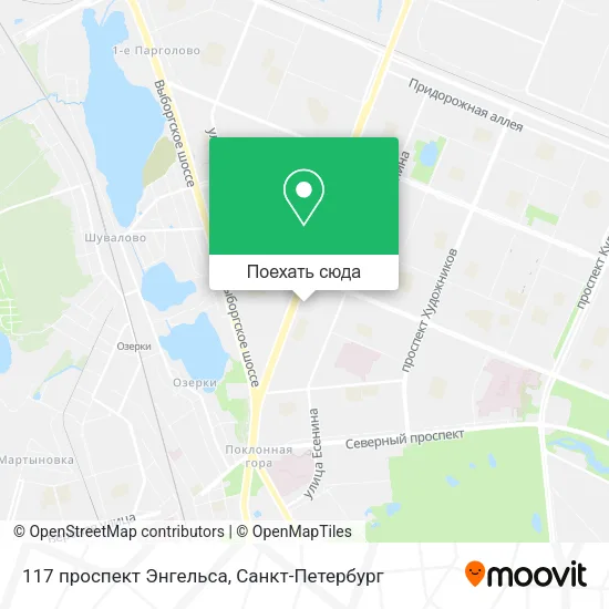Карта 117 проспект Энгельса