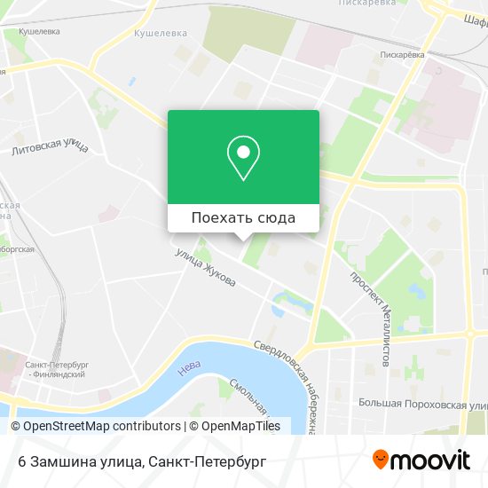 Карта 6 Замшина улица