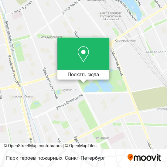 Карта Парк героев-пожарных