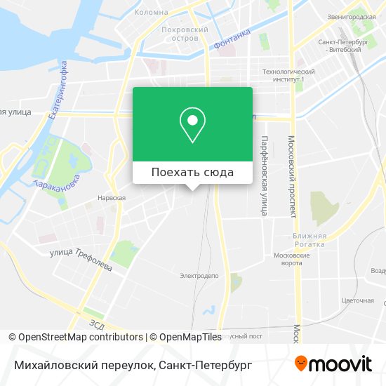 Карта Михайловский переулок