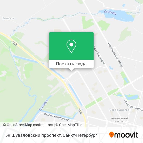 Авиаконструкторов санкт петербург на карте