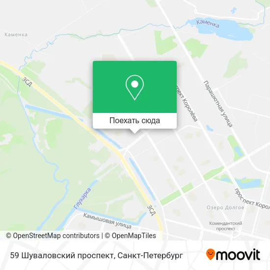 Карта 59 Шуваловский проспект