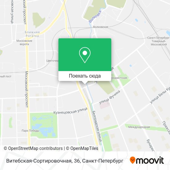 Карта Витебская-Сортировочная, 36