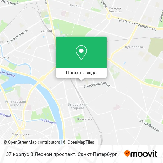 Карта 37 корпус 3 Лесной проспект
