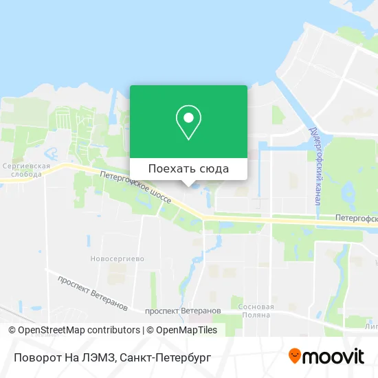 Карта Поворот На ЛЭМЗ