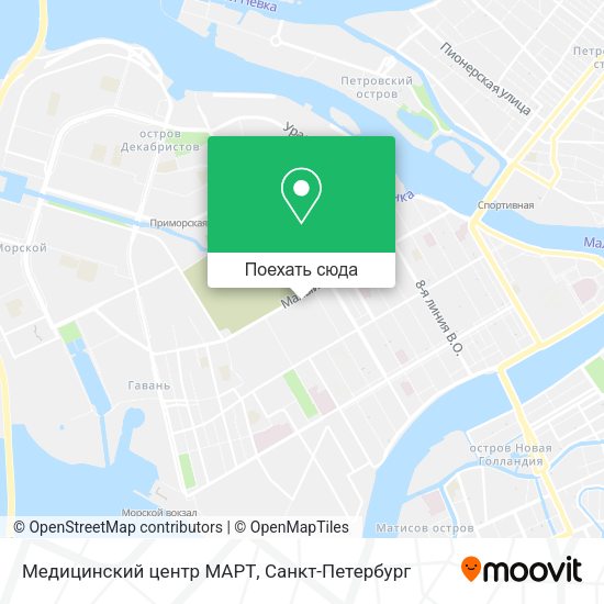 Карта Медицинский центр МАРТ