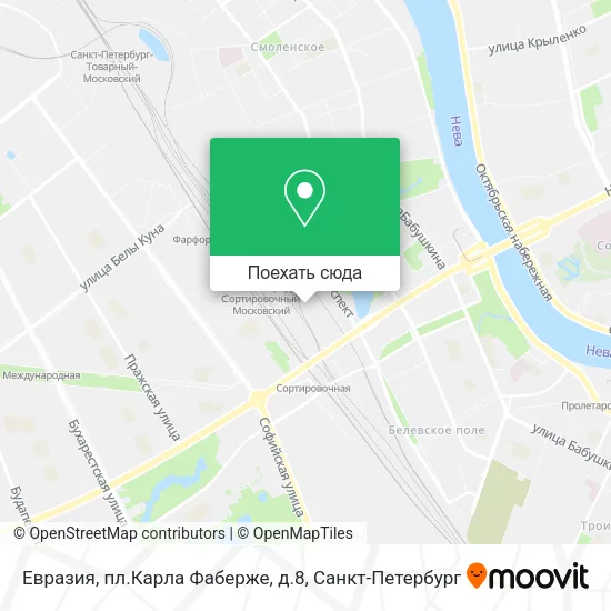 Карта Евразия, пл.Карла Фаберже, д.8