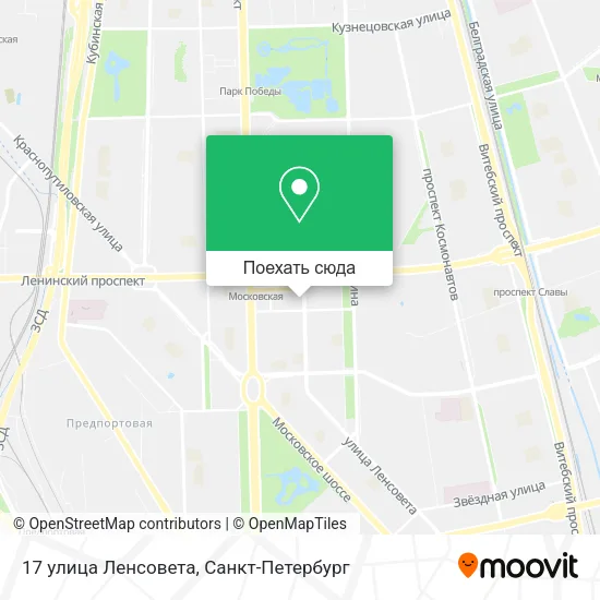 Карта 17 улица Ленсовета