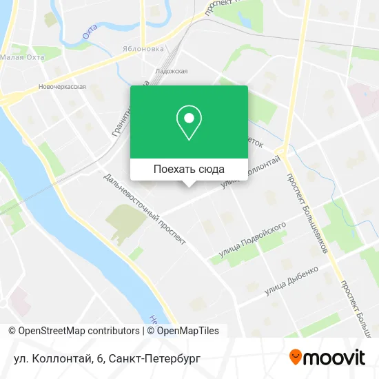 Карта ул. Коллонтай, 6