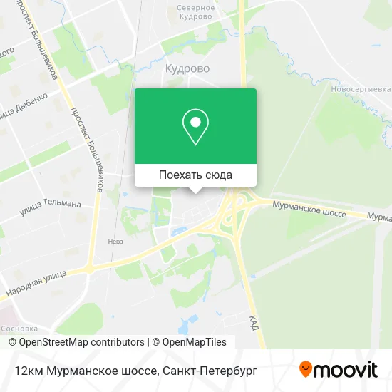 Карта 12км Мурманское шоссе