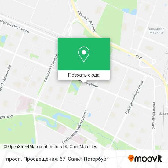 Карта просп. Просвещения, 67