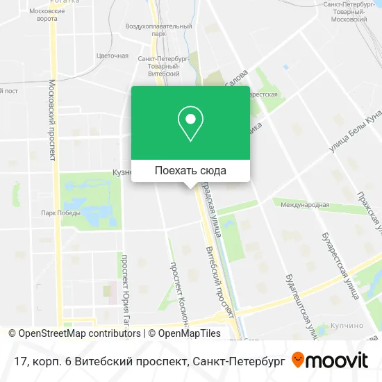 Карта 17, корп. 6 Витебский проспект