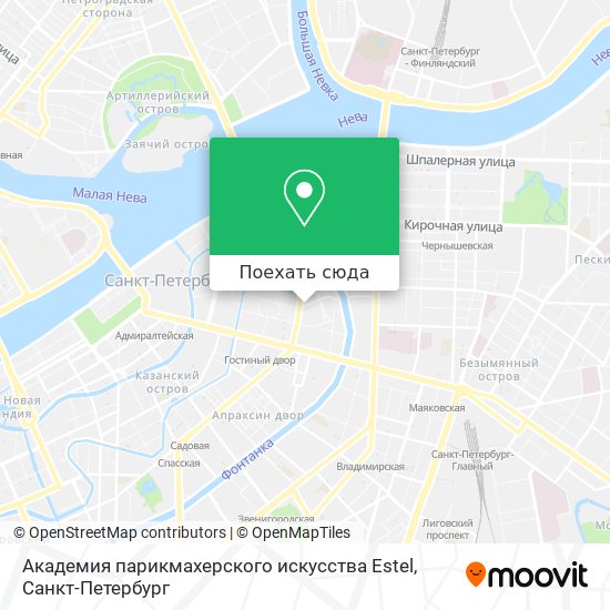Карта Академия парикмахерского искусства Estel