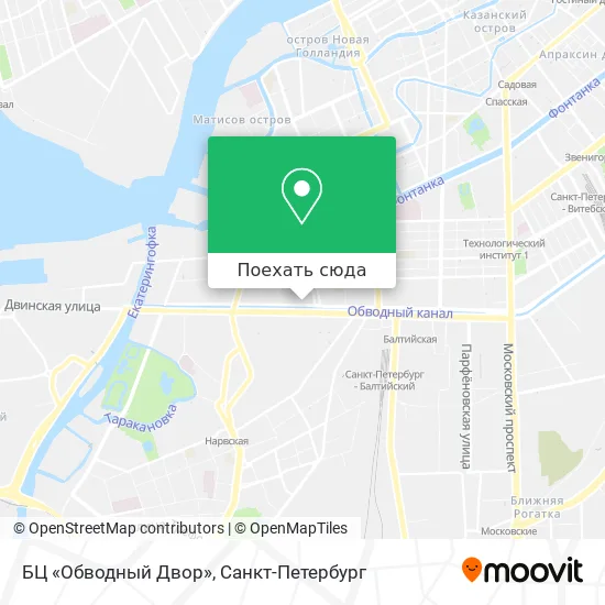 Карта БЦ «Обводный Двор»