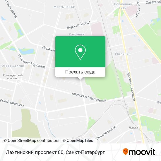Карта Лахтинский проспект 80