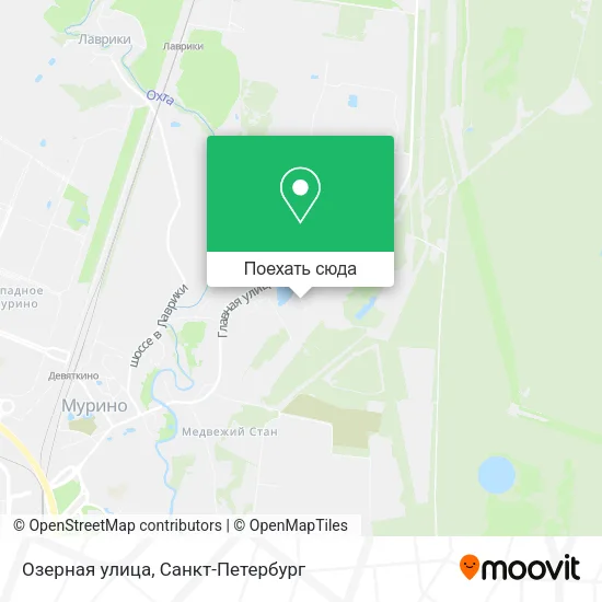 Карта Озерная улица