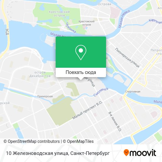 Карта 10 Железноводская улица