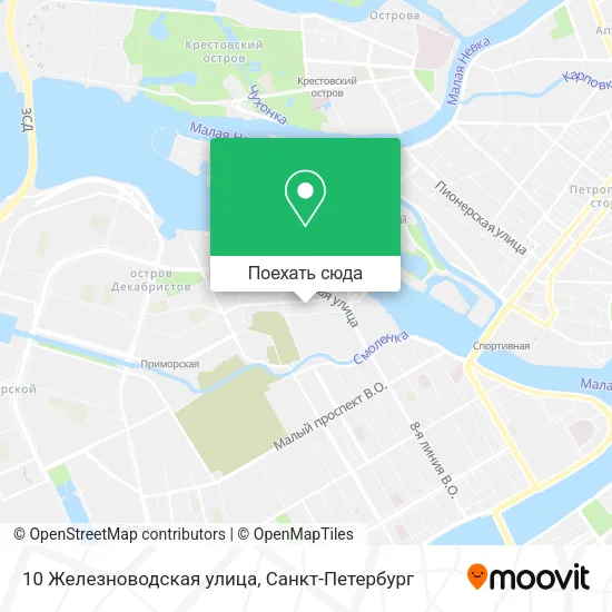 Карта 10 Железноводская улица