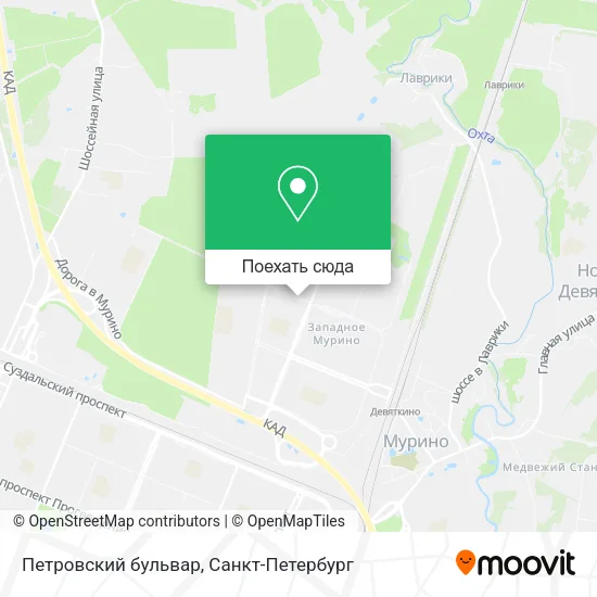 Карта Петровский бульвар