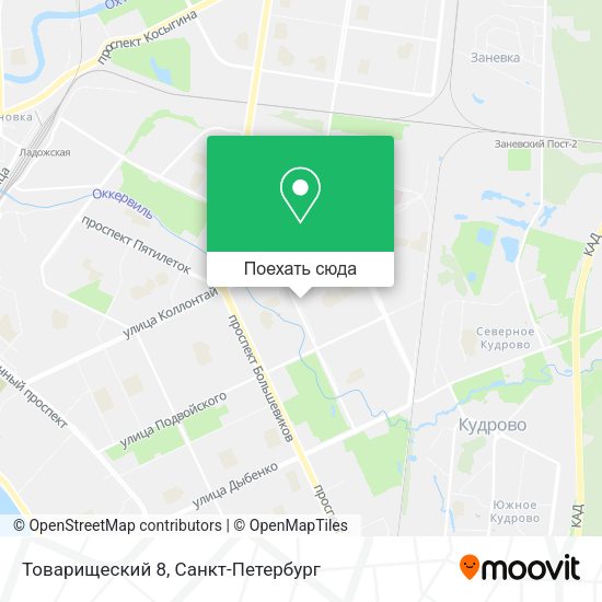 Карта Товарищеский 8