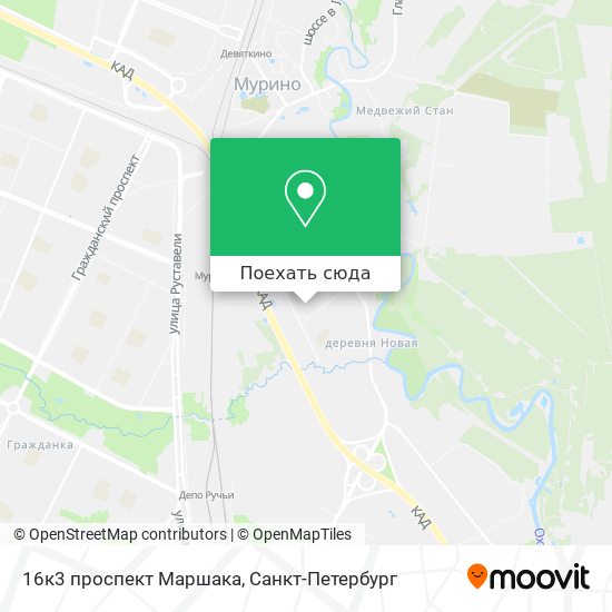 Карта 16к3 проспект Маршака