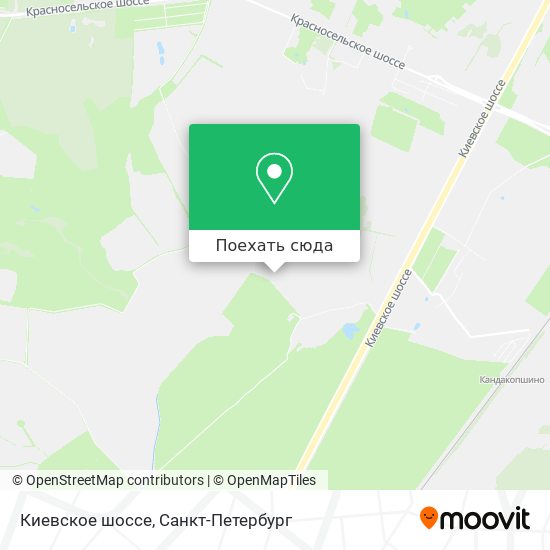 Карта Киевское шоссе