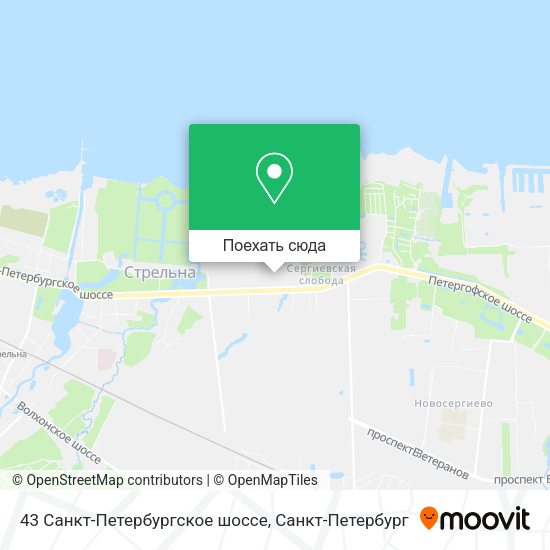 Карта 43 Санкт-Петербургское шоссе