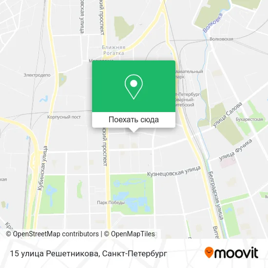 Карта 15 улица Решетникова