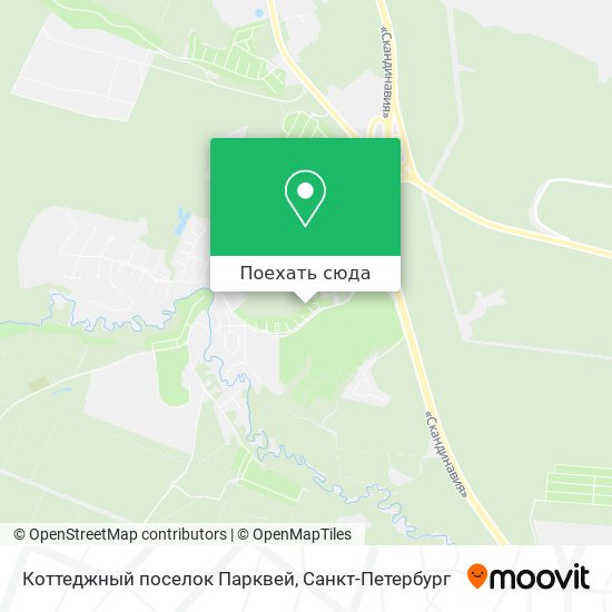 Карта Коттеджный поселок Парквей