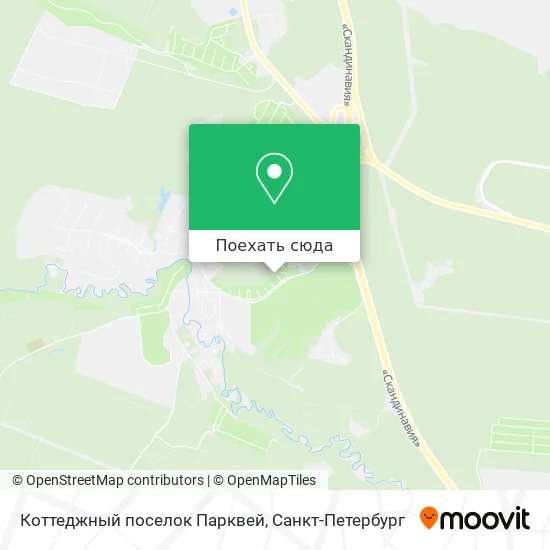 Карта Коттеджный поселок Парквей