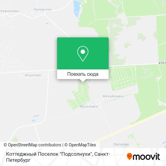 Карта Коттеджный Поселок "Подсолнухи"