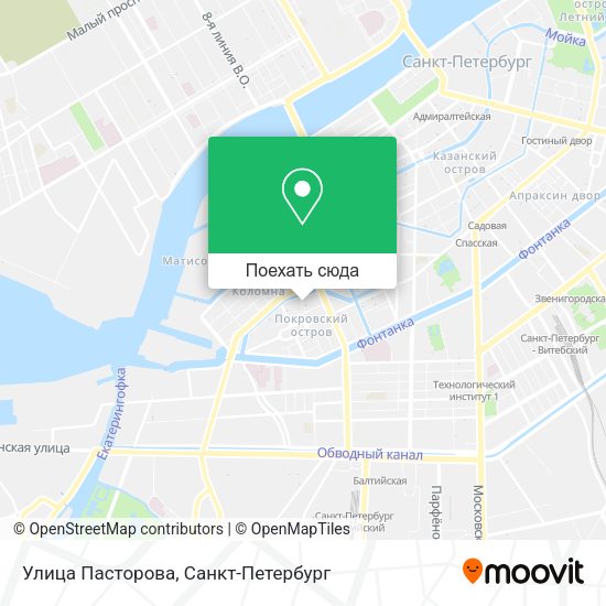 Карта Улица Пасторова