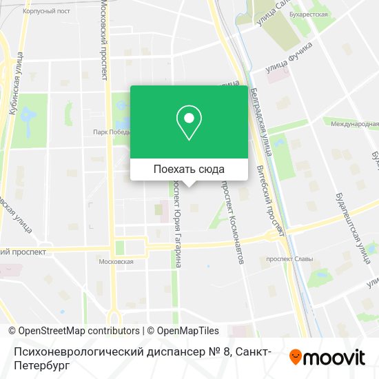 Карта Психоневрологический диспансер № 8
