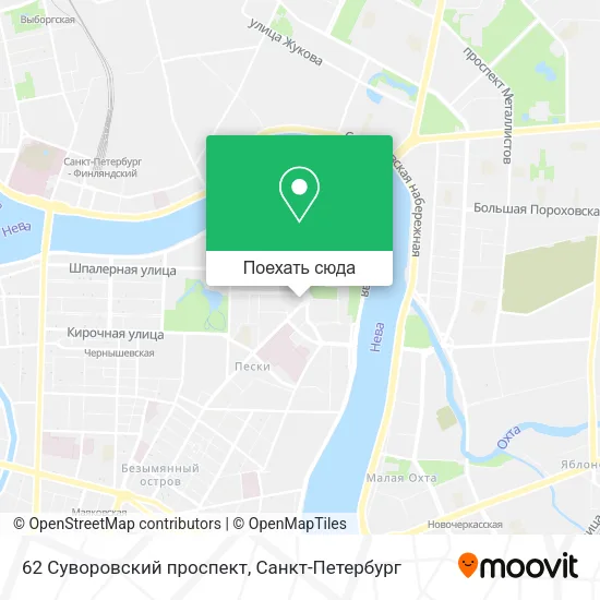 Карта 62 Суворовский проспект