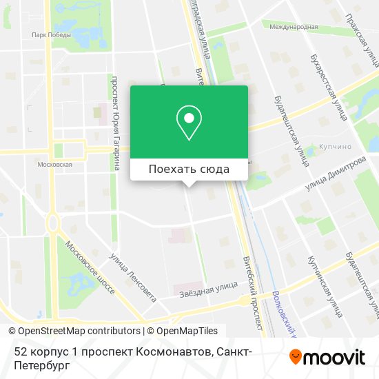 Карта 52 корпус 1 проспект Космонавтов