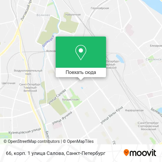 Карта 66, корп. 1 улица Салова
