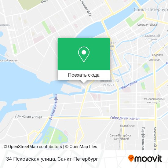 Карта 34 Псковская улица