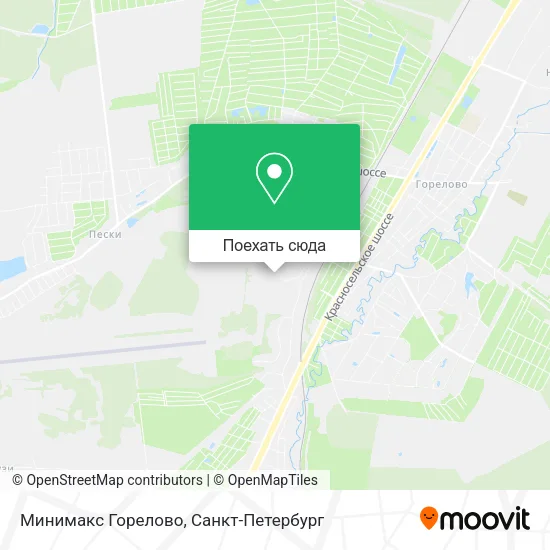 Карта Минимакс Горелово